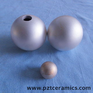 Sfera e forme di emisfero in ceramica piezoelettrica