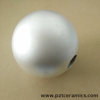 Sfera ceramica piezoelettrica e componenti dell'emisfero