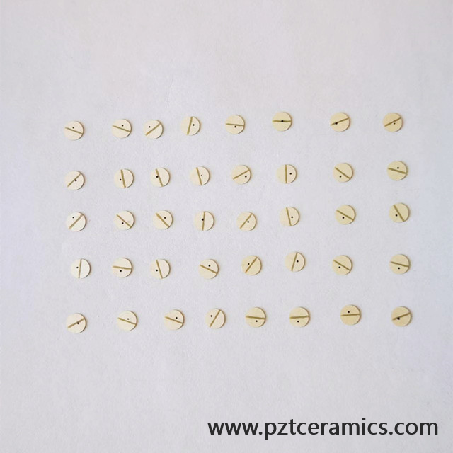 Disc ceramico Piezo Elemento sensore ultrasonico Prodotto personalizzato PZT disco