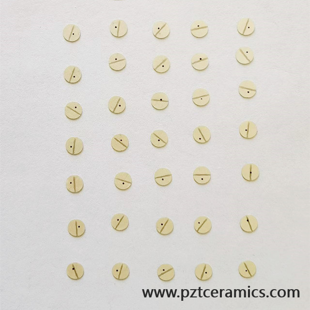 Disc ceramico Piezo Elemento sensore ultrasonico Prodotto personalizzato PZT disco