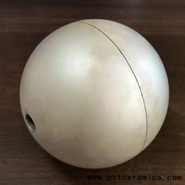 Elemento di sfera in ceramica piezoelettrica PZT-5 Produttore di fabbrica di materiali